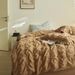 Wholesale INS French Bubble Gauze All-Cotton Four-Piece Princess Style Simple Homestay Pure Yarn-Dyed Washed Cotton 4-Piece Set_maomaolike.com