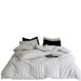Wholesale INS Black And White Bubble Yarn All-Cotton Four-Piece Nordic Style Simple Homestay Pure Yarn-Dyed Washed Cotton 4-Piece_maomaolike.com