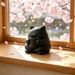 Compact Cat Figurine Statue Drinking Shape, Household Decor Ornament For Desk, Bookshelf, Office And Living Room Display
_maomaolike.com