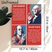 US Founding Fathers Painting Poster, Vibrant Retro-style George Washington & Benjamin Franklin Portrait Poster, Informative Historical Content Ideal_maomaolike.com