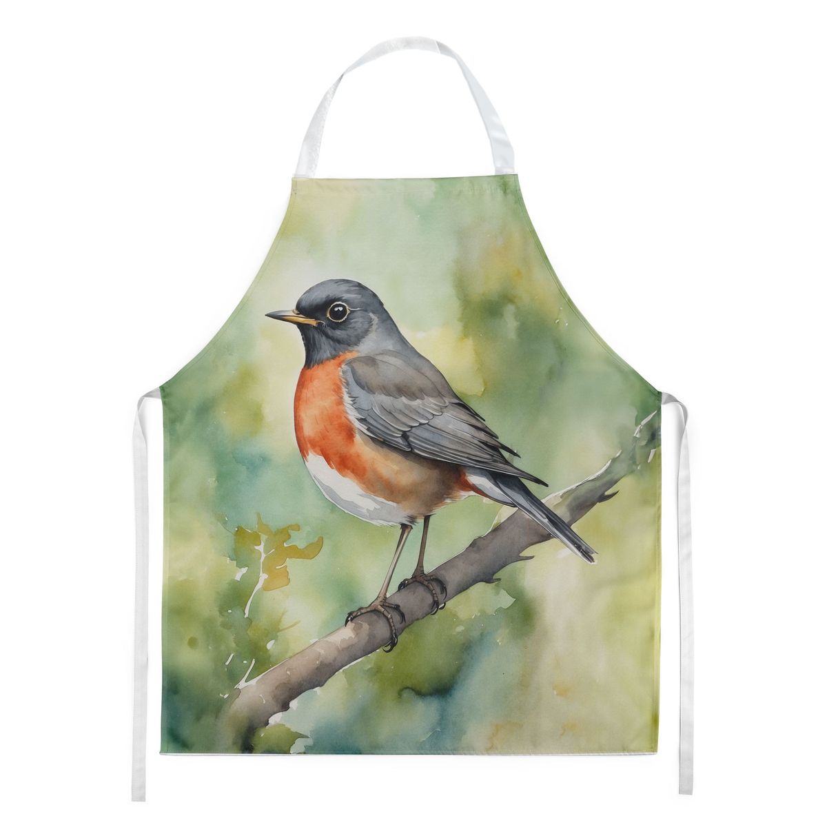 Connecticut American Robin Apron Cooking Kitchen Server Baking Crafts Gardening For Adult Women Men, Unisex, Large, Multicolor_maomaolike.com