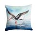 Black Skimmer Throw Pillow Machine Washable, Indoor Outdoor Decorative Pillow For Couch, Bed Or Patio, 18Hx18W_maomaolike.com
