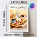 French Breakfast Painting Poster, Warm-toned Retro Style Gourmet Breakfast Spread Poster, Cozy Culinary-themed Decor, Ideal For Kitchen And Dining_maomaolike.com