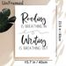 Reading & Writing Quote Painting Poster, Minimalist Black & White Typographic Poster, Inspirational Literary Decor Ideal For Home Office, Study Room_maomaolike.com