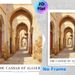 Casbah Of Algiers Themed Painting Poster, Warm-toned Textured Oil Painting Poster, Sunlit Arched Alleyway Scene, Brings Exotic Cultural Ambiance_maomaolike.com