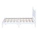 Wood Bed Frame With Spindle Headboard, Solid Rubber Wood Foundation With Wood Central Supports, 1000 Lb Capacity, Easy Assembly, No Box Spring Needed, Full- White_maomaolike.com