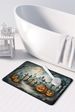Graveyard Spooky Halloween Memory Foam Kitchen Mat Machine Washable Anti-Fatigue Mat Cushion Comfort Bath Mat Or Kitchen Rug_maomaolike.com