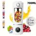 New Juice Maker For Shakes 700ML Durable Juicer Steel Blades 2 In 1 Blender Bottle Smoothie Portable_maomaolike.com