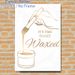 Waxing Salon Themed Painting Poster, Elegant Gold Line Art Poster, Stylish Waxing-themed Decor With Brush And Typography, Ideal For Beauty Studio And_maomaolike.com