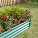 Metal Raised Garden Bed, Rectangle Raised Planter 4×2×1ft For Flowers Plants, Vegetables Herb Veezyo Green_maomaolike.com