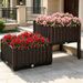 2-Piece Raised Garden Bed With Legs, Self-Watering Planter Box Raised Bed To Grow Flowers_maomaolike.com
