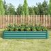 Raised Garden Bed Outdoor, 6×3×1ft , Metal Raised Rectangle Planter Beds For Plants, Vegetables, And Flowers - Green_maomaolike.com