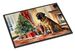Mastiff Cozy Christmas Doormat Front Door Mat Indoor Outdoor Rugs For Entryway, Non Slip Washable Low Pile, 24H X 36W_maomaolike.com