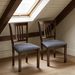 Dining Chairs Set Of 2 Linen Upholstered Kitchen Chairs With Rubber Wood Legs_maomaolike.com