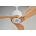 Ceiling Fan With Dimmable LED Light Remote Control,Quiet DC Motor 6 Speed Levels,Adjust Height 3 PCS Rod Reversible Ceiling Fan, For Patio Living Room, Bedroom, Office,Indoor.White Natural_maomaolike.com