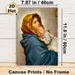 Virgin Mary With Infant Jesus Painting Poster, Warm-toned Traditional Religious Art Poster, Serene Gentle Depiction, Ideal For Home And Prayer Room_maomaolike.com