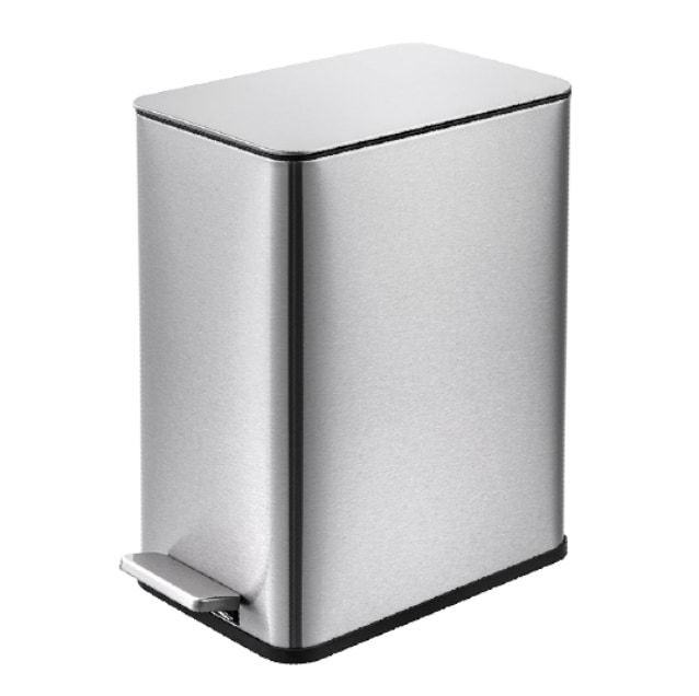 SSTC002-5L-B, Stainless Steel Kitchen Trash Can, 5L, Black_maomaolike.com