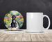 Portuguese Water Dog Spring Path Large Sandstone Coasters Pack Of 4 Absorbent Round Coasters Decor Gifts For Men Or Women, 4 In, Multicolor_maomaolike.com