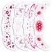 Cross-Border New Face Cartoon Carnival Party European And American Valentine's Day Makeup Tattoo Stickers Cute Top-sale Set_maomaolike.com
