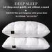 Soft Pillows Queen Size For Sleeping, Support Bed Pillows,Goose Down Filled Pillow For Bed, Home,Luxury Hotel Pillows For Side, Back And Stomach Sleepers, Pack Of 1_maomaolike.com