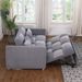 3 In 1 Sleeper Sofa Couch Bed, Small Teddy Convertible Loveseat Futon Sofa Pull Out Bed, Adjustable Backrest, Pillows For Living Room Apartment_maomaolike.com