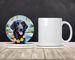 Curly-Coated Retriever Luau Large Sandstone Coasters Pack Of 4 Absorbent Round Coasters Decor Gifts For Men Or Women, 4 In, Multicolor_maomaolike.com