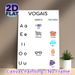 Portuguese Vowel Learning Painting Poster, Colorful Cartoon Illustrated Poster, Features Categorized Vowels With Matching Vocabulary, Suitable For_maomaolike.com