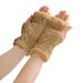 Unisex Warm wool cloth with soft nap is knitted gloves wristbands fingerless gloves with velvet the cold wool false sleeves gauntlets_maomaolike.com