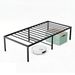 Sturdy And Durable Metal Base Frame, Noiseless Sturdy Steel Crossbars, Under-bed Storage Space, No Need For Box Springs_maomaolike.com