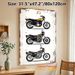 Vintage Z1 Series Motorcycle Painting Poster, Retro Distressed Border Multi-variant Motorcycle Poster, Classic Motorcycle Collection Design, Ideal For_maomaolike.com