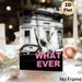 Free-spirited Woman In Convertible Painting Poster, Monochrome Dynamic Urban Scene With Bold Pink "WHATEVER" Text Poster, Trendy Carefree Vibe Ideal_maomaolike.com