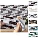 Funlife American Classic Style Imitation Marble Mosaic Tile Floor Stickers, Multiple Colors Available UB_maomaolike.com