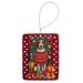 English Foxhound Holiday Christmas Porcelain Ornament Christmas Tree Hanging Decorations For Home Christmas Holiday, Rectangle, Gift, Multicolor_maomaolike.com