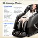 Massage Chair Full Body, Zero Gravity SL-Track Shiatsu Massage Recliner Chair With Body Scan, Airbags, Foot Rollers, Deep Yoga Stretch, Heating (Brown)_maomaolike.com