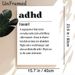 ADHD Definition Painting Poster, Witty Typographic Text Poster, Humorous Relatable Description Ideal For Home Office, Bedroom_maomaolike.com
