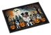 Australian Shepherd Spooky Halloween Doormat Front Door Mat Indoor Outdoor Rugs For Entryway, Non Slip Washable Low Pile, 24H X 36W_maomaolike.com