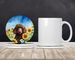 Chocolate Poodle In Sunflowers Large Sandstone Coasters Pack Of 4 Absorbent Round Coasters Decor Gifts For Men Or Women, 4 In, Multicolor_maomaolike.com