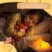 Fox Night Light, Squishy Silicone Lamp Novelty Gifts, Rechargeable Dimmable Timer Bedside Touch Nightlight For_maomaolike.com