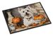 Westie Fall Kitchen Pumpkins Doormat Front Door Mat Indoor Outdoor Rugs For Entryway, Non Slip Washable Low Pile, 24H X 36W_maomaolike.com