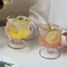 Unique Vintage Glass Ins-style Short Stem Iced Americano Coffee Latte Cup, Specialty Drink And Juice Cup_maomaolike.com