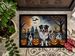 Australian Shepherd Spooky Halloween Doormat Front Door Mat Indoor Outdoor Rugs For Entryway, Non Slip Washable Low Pile, 24H X 36W_maomaolike.com
