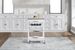 Mobile Rolling Kitchen Island Trolley Serving Cart With Underneath Drawer & Slide-Out Wire Storage Basket_maomaolike.com