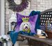 Komondor King Of Mardi Gras Throw Pillow Machine Washable, Indoor Outdoor Decorative Pillow For Couch, Bed Or Patio, 18Hx18W_maomaolike.com