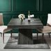 Dining Table, Square Farmhouse Kitchen Table Dinner Table_maomaolike.com