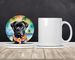 Cane Corso Luau Large Sandstone Coasters Pack Of 4 Absorbent Round Coasters Decor Gifts For Men Or Women, 4 In, Multicolor_maomaolike.com
