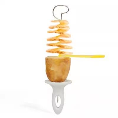 cyclone Barbecue Tower Hand-cranking Vegetable Spiral Slicer String Hand Potato Cutter_maomaolike.com