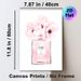 Chic Floral Perfume Bottle Painting Poster, Soft Watercolor Blush Pink Flower & Perfume Bottle Poster, Delicate Elegant Decor Suitable For Bedroom_maomaolike.com