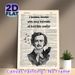 Edgar Allan Poe Themed Painting Poster, Vintage Newspaper-style Black & White Portrait With Crows And Quote Poster, Thought-provoking Literary Decor_maomaolike.com