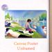 Riverbank Leisure Painting Poster, Impressionist-style Serene Riverbank Scene With Relaxing Figures Poster, Timeless Artistic Wall Decor Suitable For_maomaolike.com