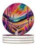 Colorful Liatris Large Sandstone Coasters Pack Of 4 Absorbent Round Coasters Decor Gifts For Men Or Women, 4 In, Multicolor_maomaolike.com